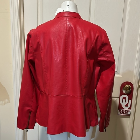 Colleen Lopes Faux Leather Jacket. NWT XL - Picture 6 of 12